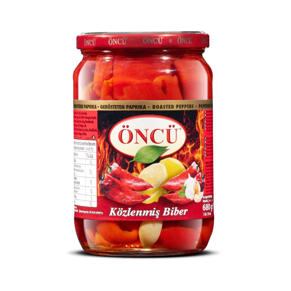 Öncü Közlenmiş Biber Cam Kavanoz 680gr