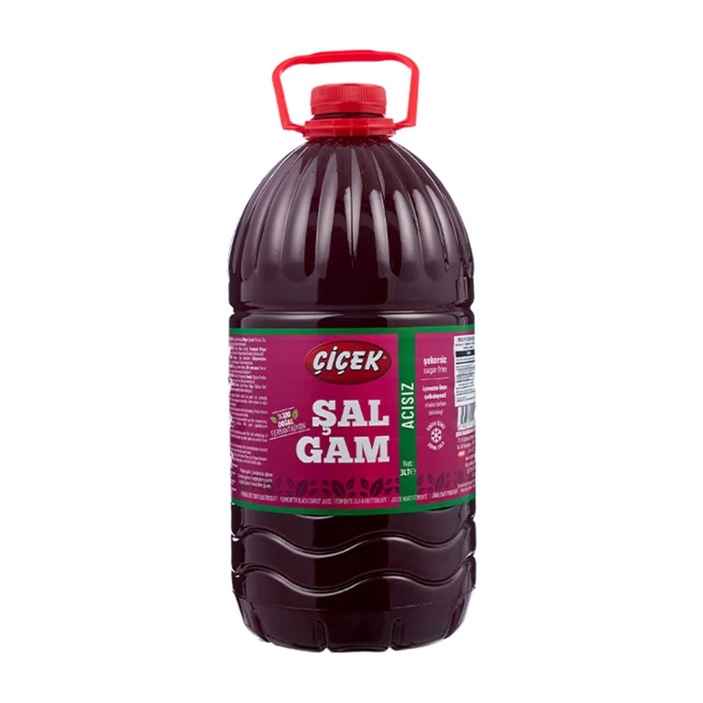 Çiçek Acısız Şalgam Suyu Pet Şişe 3Lt