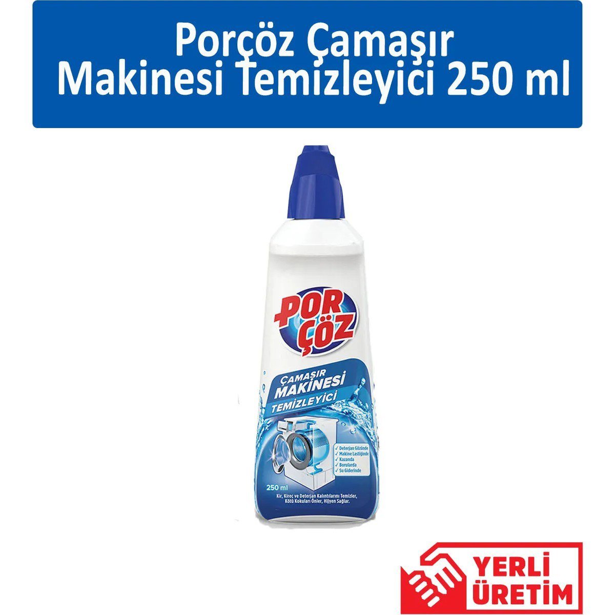 Porçöz Çamaşır Makinesi Temizleyici 250ml
